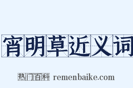 宵明草近义词是什么意思的图片